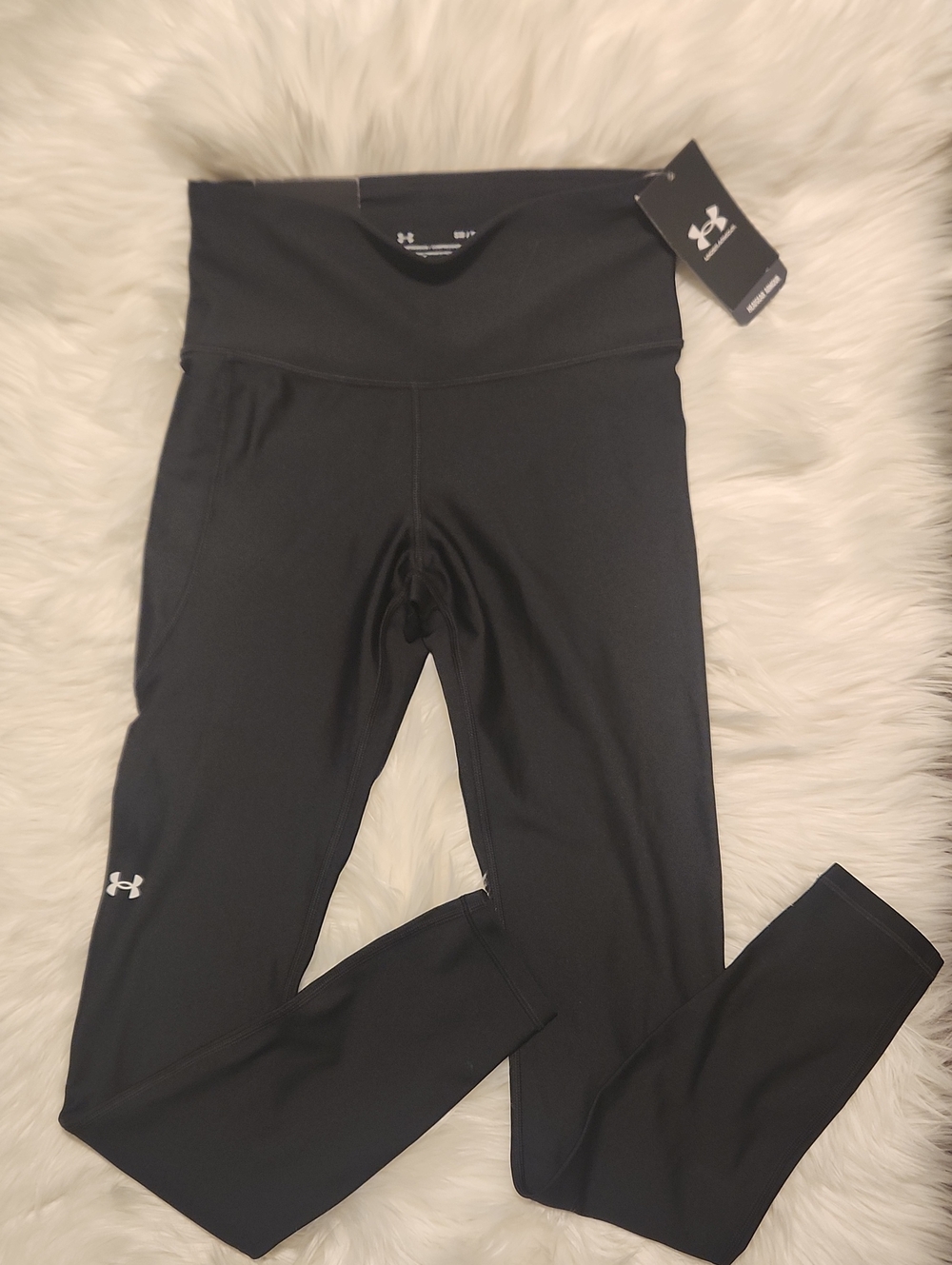 Under Armour Black High-Waist Compression Performance Leggings - Size S - New